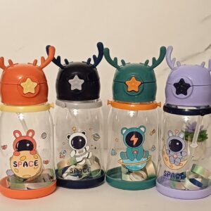 قمقمه نی دار گوزنی طرح فضانورد🧑‍🚀🧋🥤🦌